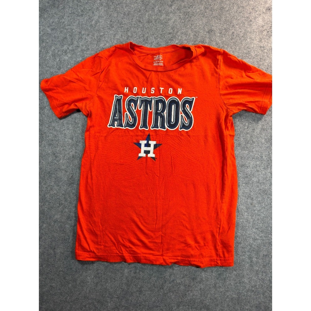 Houston Astros Girls XL Orange MLB Genuine Merchandise T Shirt
